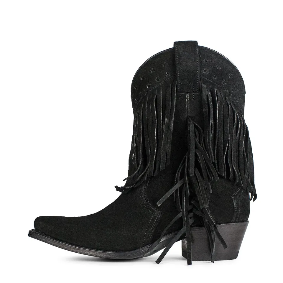 sendra-boots-17162-gene-serraje-negro-westernstiefel-schwarz image 1