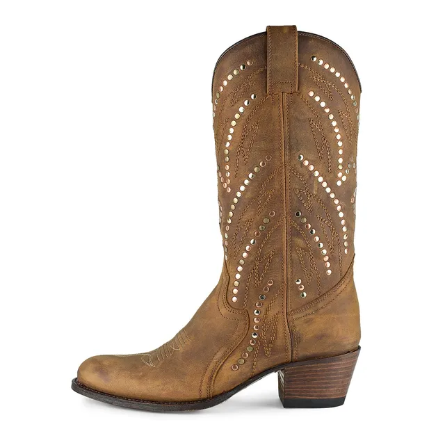 sendra-boots-12212-debora-flota-ours-lavado-cowboy-stiefel-braun-damen image 1