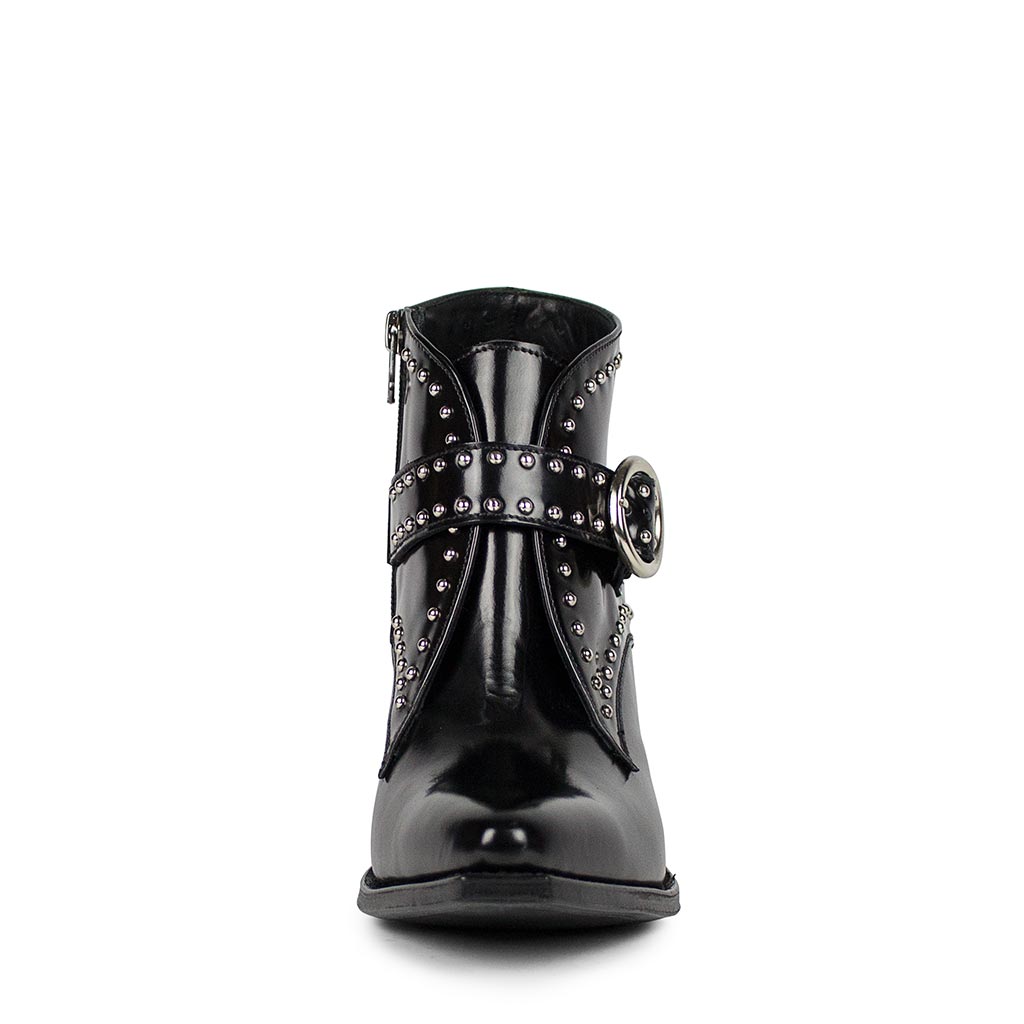 sendra-boots-17478-montecarlo-antic-negro-damen-stiefelette-schwarz-nieten image 3
