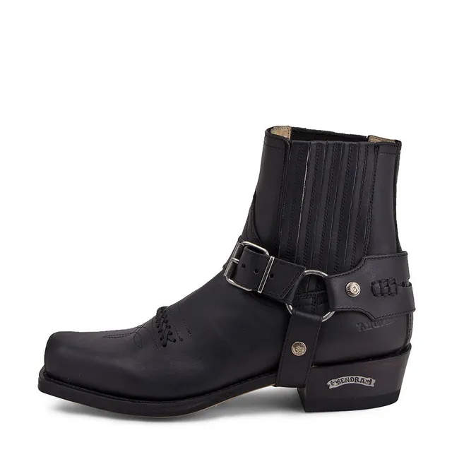 sendra-6445-seta-pull-oil-negro-unisex-boots image 1