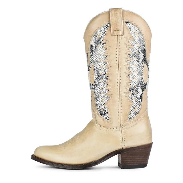 sendra-boots-8850-debora-olimpia-cowboyboots-beige image 1
