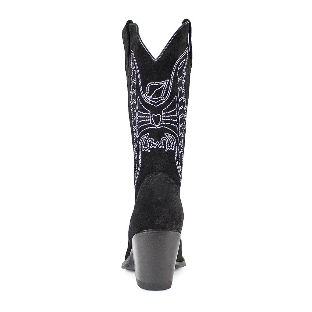 sendra-boots-16800-lula-serraje-negro-damen-cowboystiefel-schwarz-8-cm image 5