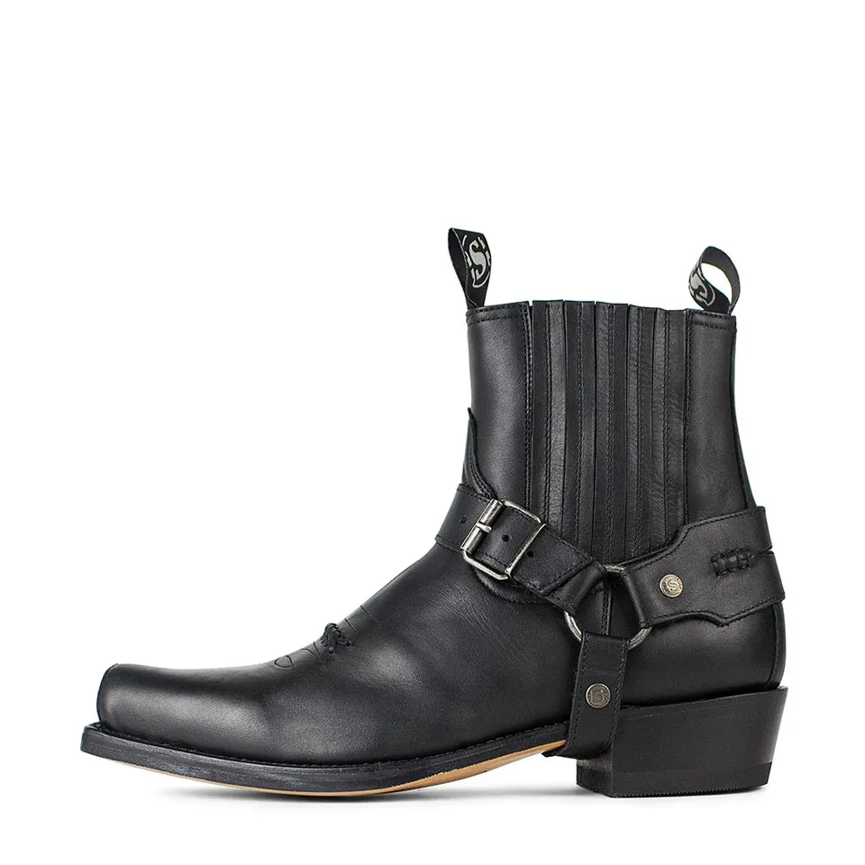 sendra-boots-s0045-6445-negro-biker-bot-n-mit-harness-schwarz image 1