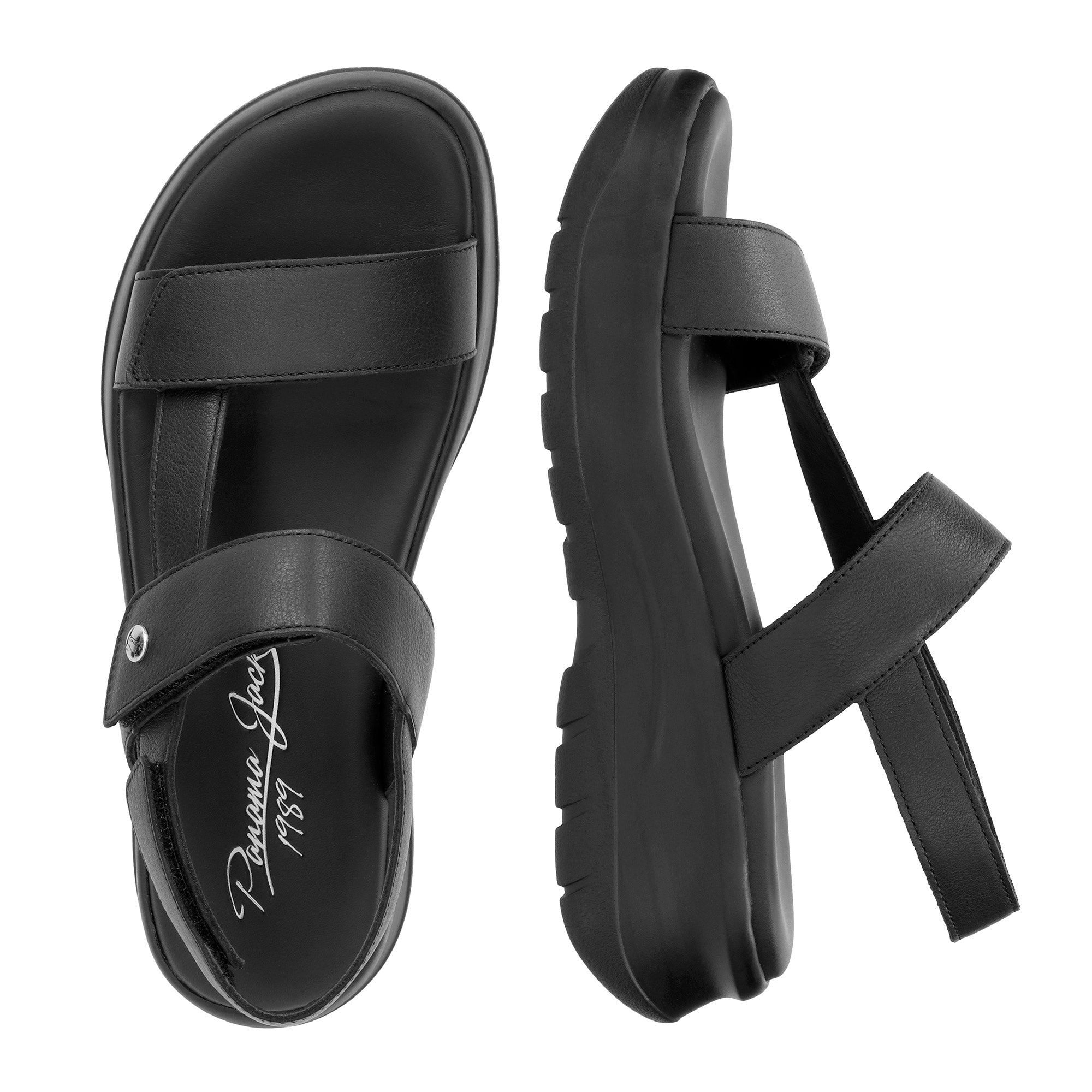 panama-jack-noor-b1-damen-platform-sandale-napa-negro-schwarz image 4