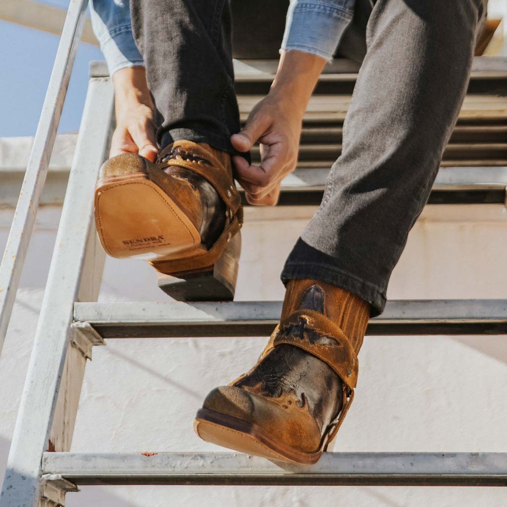 sendra-boots-7811-blues-barbados-stiefelette-camel image 3