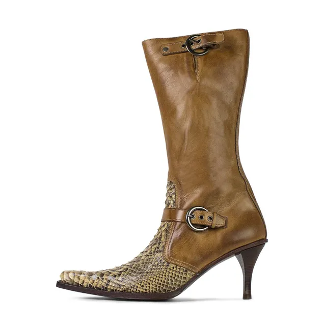 sendra-boots-s0073-6105-damen-exotic-stiefel-marron-python image 1