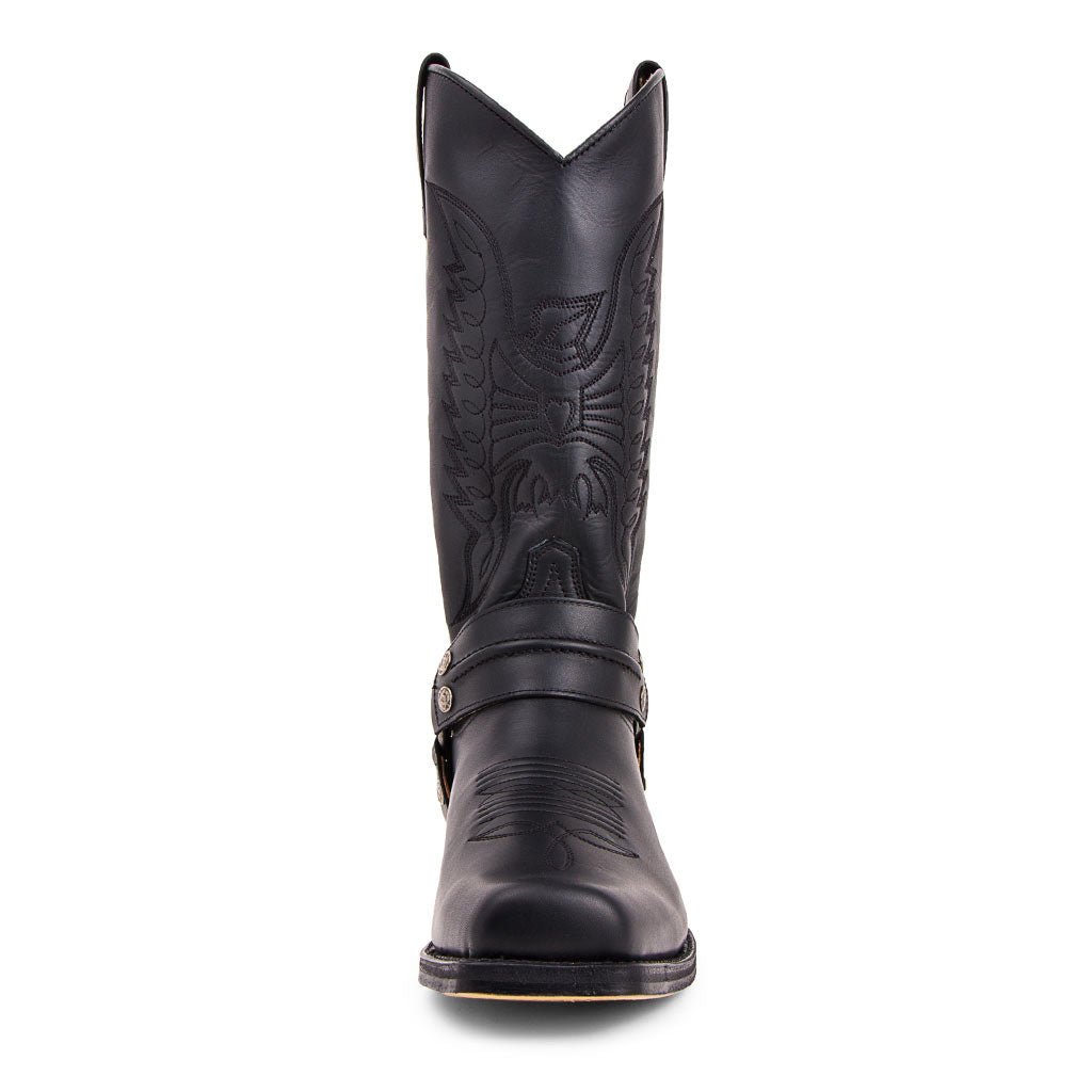 sendra-boots-2621-pete-pull-oil-biker-cowboystiefel-schwarz image 3