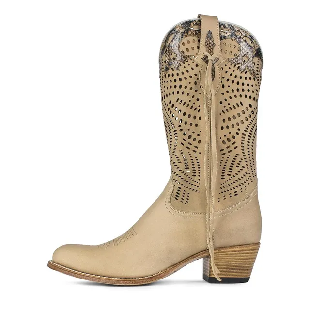 sendra-boots-15038-debora-nl-flota-beig-loch-stiefel image 1