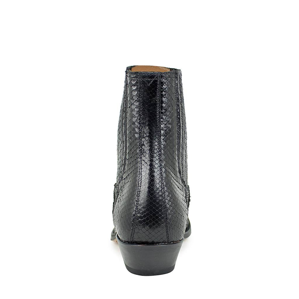 sendra-boots-1692-pico-piton-chelsea-boots-schwarz-glanz-python image 5