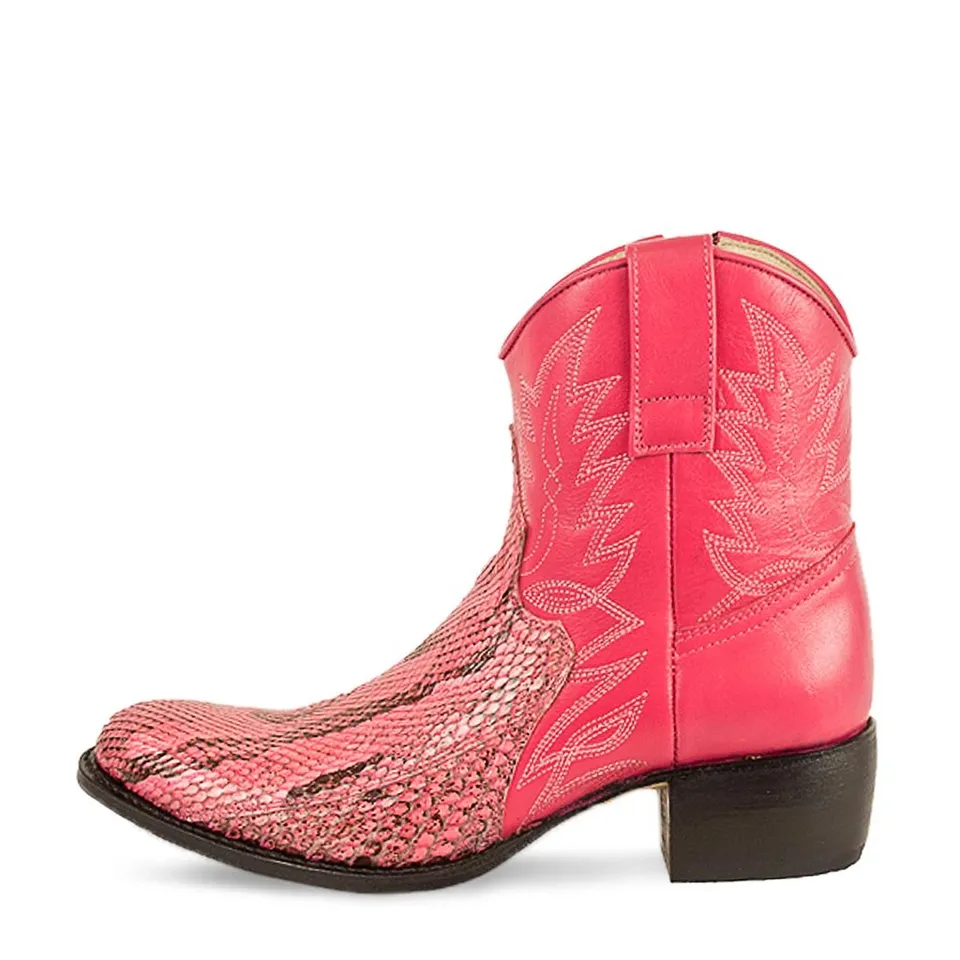 sendra-boots-9469-debora-piton-barriga-fucsia-exotik-stiefelette-damen image 1