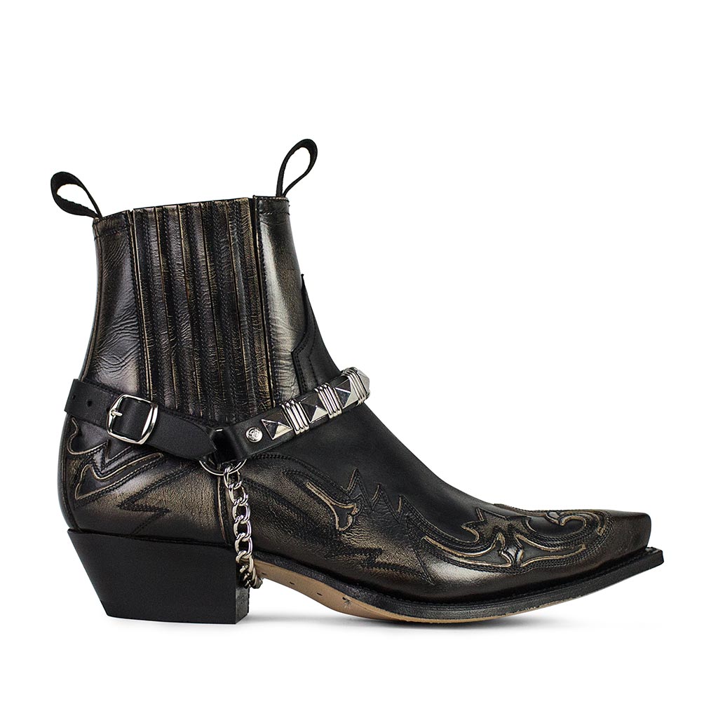 sendra-boots-arnes-31-arneses-black-niquel-stiefel-harness image 2
