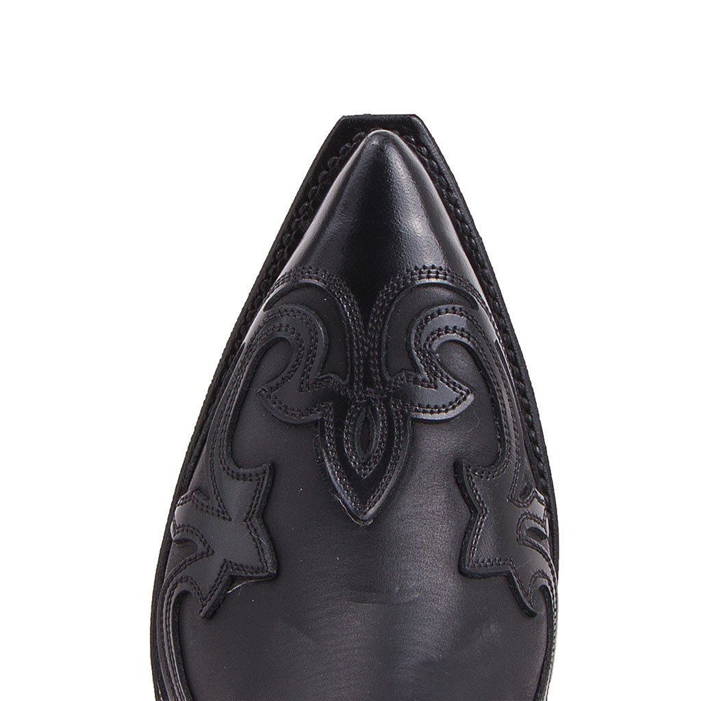 sendra-boots-3241-cuervo-western-stiefel-schwarz-glanz-matt image 5