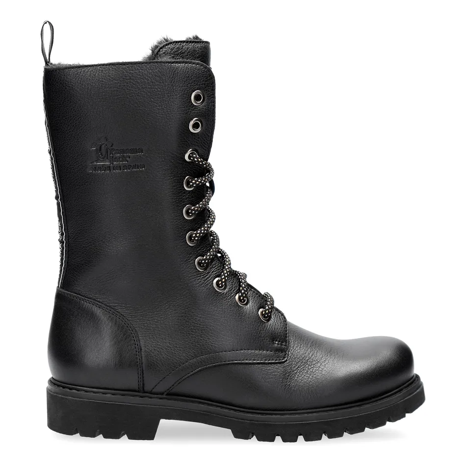 panama-jack-fiorela-b1-napa-negro-damenstiefel-flach-wasserdicht-schwarz image 1