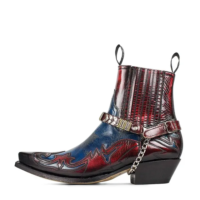 sendra-boots-4660-cuervo-denver-azul-rojo-stiefelette image 1