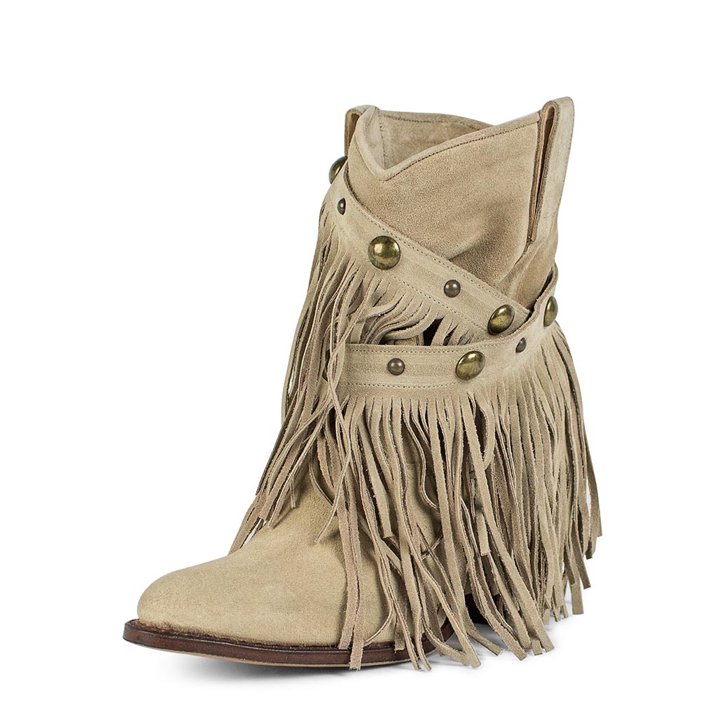 sendra-boots-s0053-8991-serraje-bamby-fransen-stiefel-grau image 2