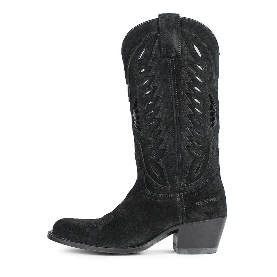 sendra-boots-8850-debora-nl-serraje-negro-damen-cowboystiefel image 1
