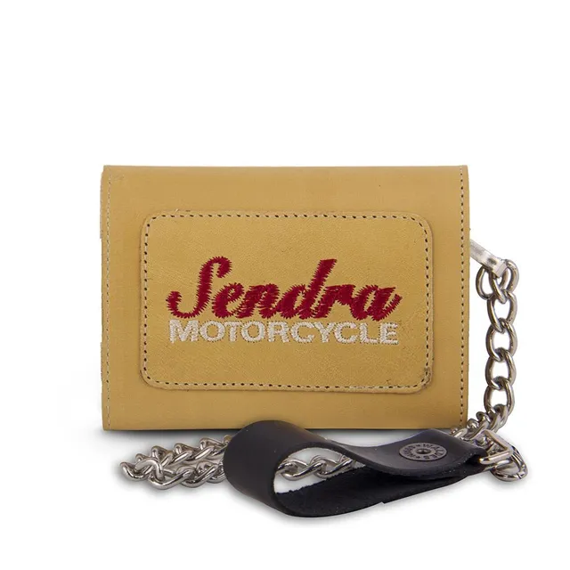 sendra-pocket-box-brass-crepe-biker-geldb-rse-mit-kette image 1