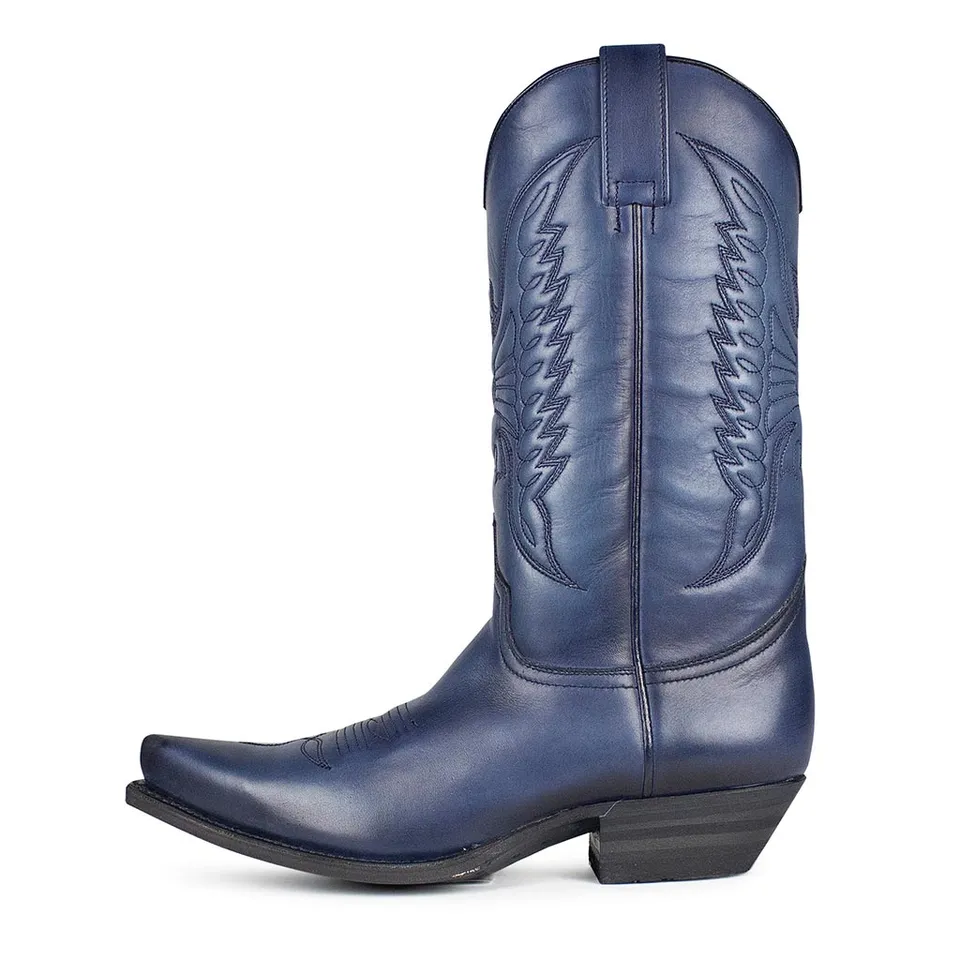 sendra-boots-2073-cuervo-crust-whash-navy-cowboy-stiefelette-f-r-damen-in-blau image 1