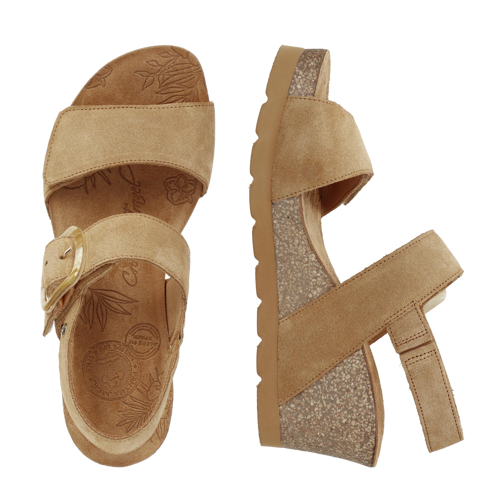 panama-jack-valle-b1-keilsandalette-velour-cuero image 4