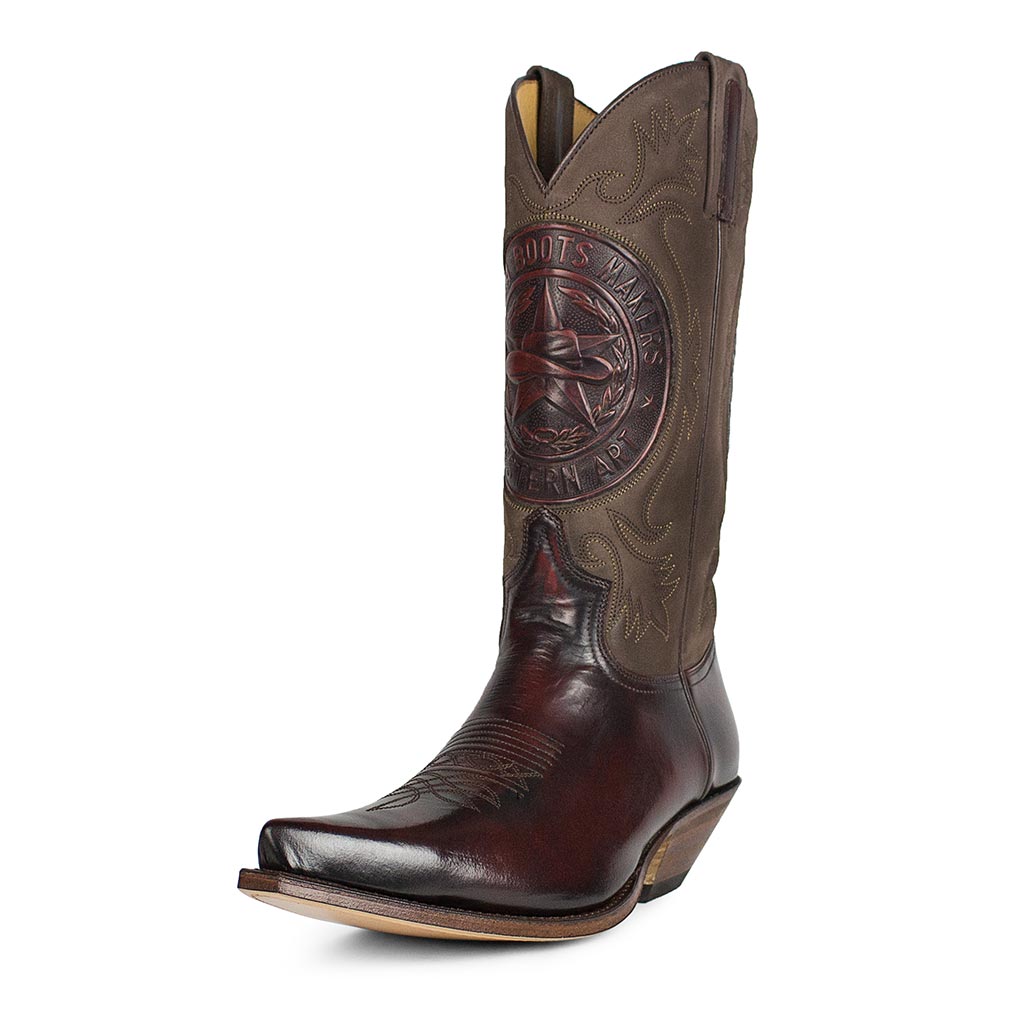 sendra-boots-2587-cuervo-florentic-fuchsia-nobuk-moka-cowboystiefel image 2