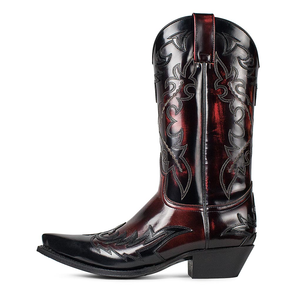 sendra-boots-9669-cuervo-flora-cowboy-stiefel-rot-herren image 1