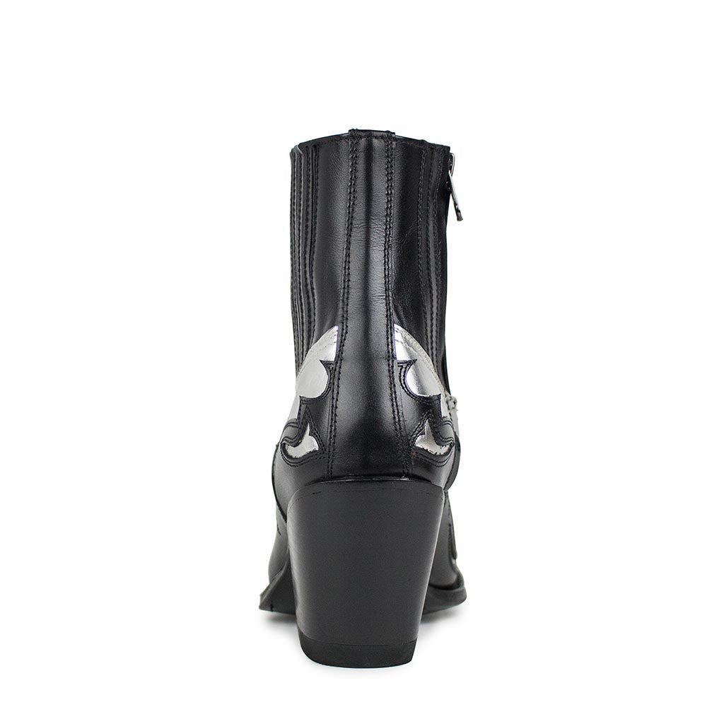 sendra-boots-16598-lula-laminado-plata-damen-bot-n-schwarz-silber image 4