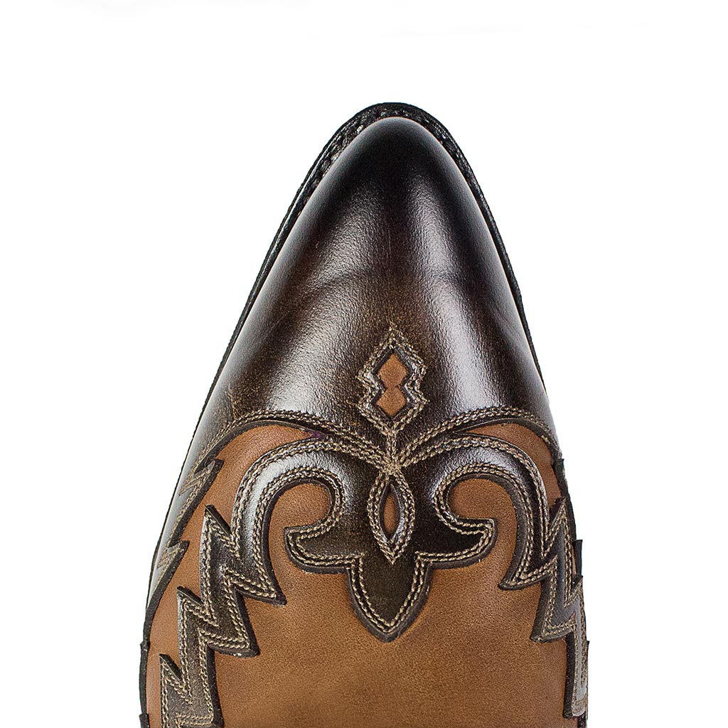 sendra-boots-12714-lia-olimpia-cowboy-damen-lavado-estrella-beige image 5