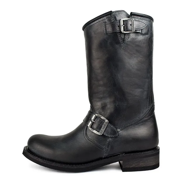sendra-boots-2944f-chiquita-negro-damen-biker-stiefel-schwarz image 1