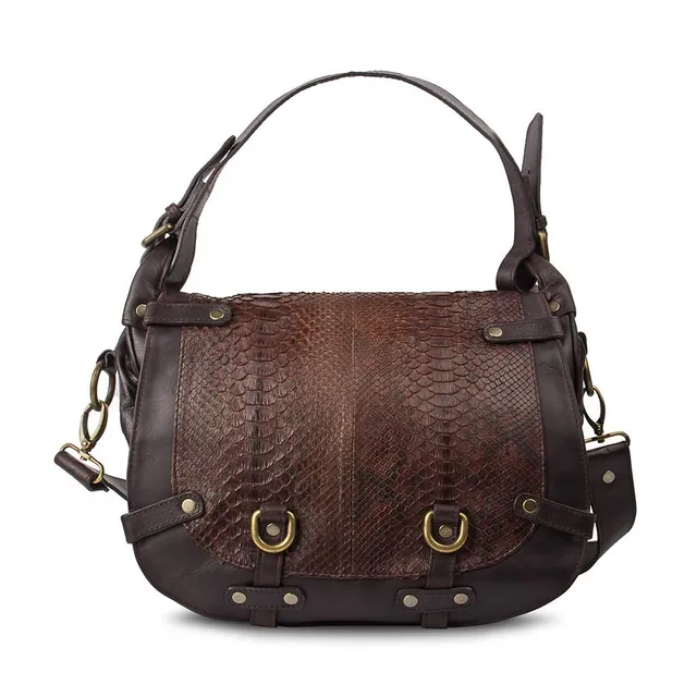 sendra-boots-504-shrif-python-handtasche-braun-cremisi image 1