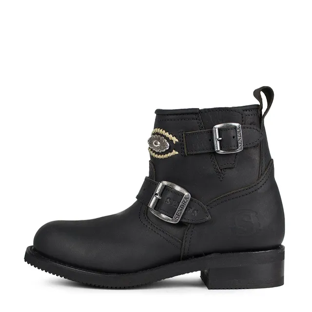 sendra-boots-12902-carol-sprinter-negro-lavado-biker-bot-n image 1