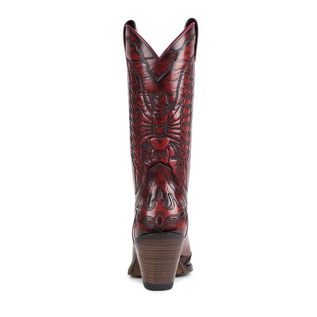 sendra-boots-2560-gorca-flora-cowboy-stiefel-damen-rot-lava-old image 4