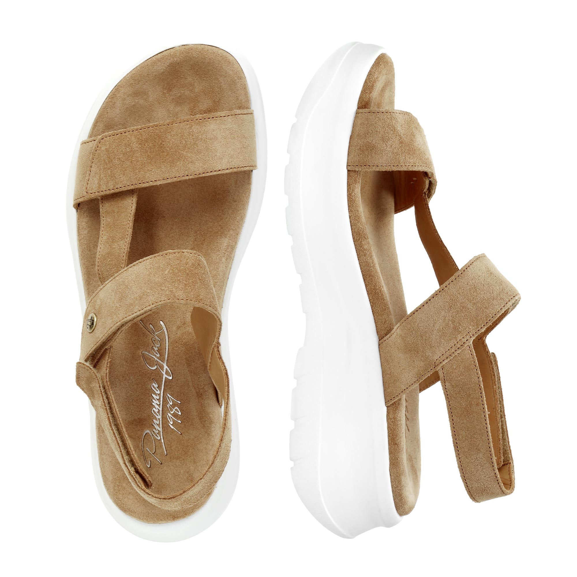panama-jack-noor-b5-plateau-sandale-velour-camel-6-5-cm image 6