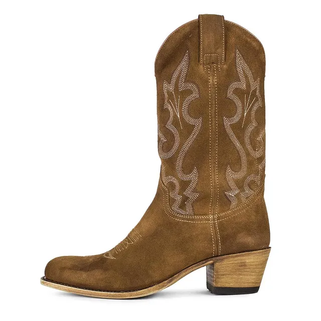 sendra-boots-15105-debora-nl-serraje-kaleido-wildleder-cowboystiefel image 1