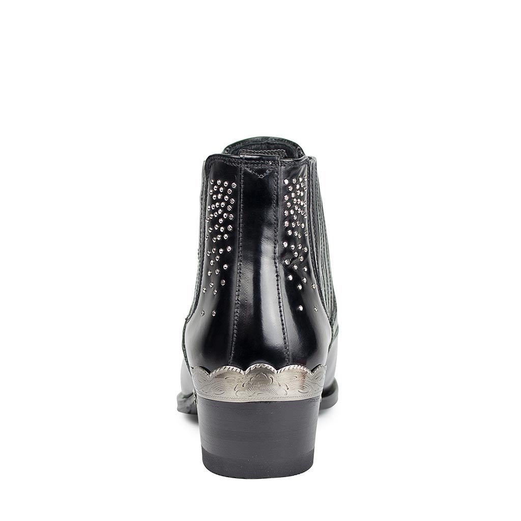 sendra-boots-14561-jaen-antic-negro-damen-stiefelette-schwarz image 3