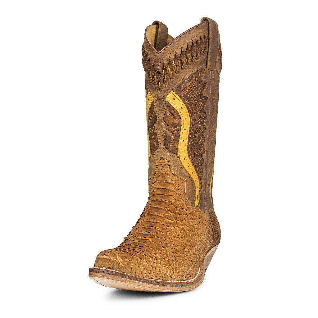 sendra-boots-3588p-pico-piton-nobuk-oro-exotic-cowboy-stiefel image 2