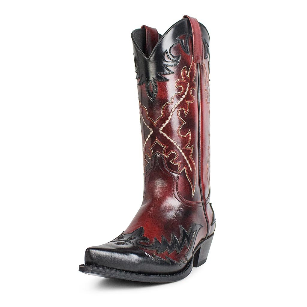 sendra-boots-9669-cuervo-flora-rojo-dirty-cowboy-stiefel image 2