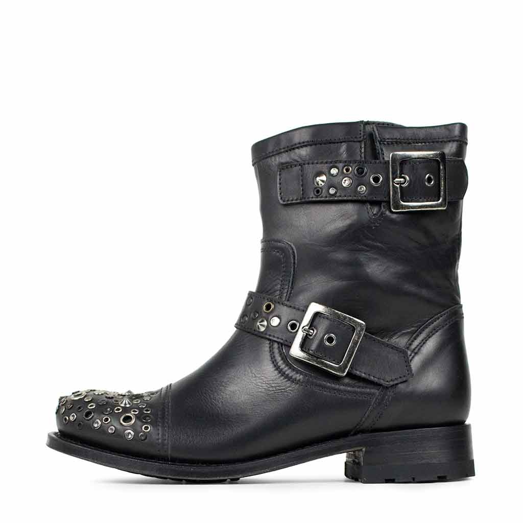sendra-boots-10957-chiquita-palermo-negro-biker-stiefel-schwarz image 1