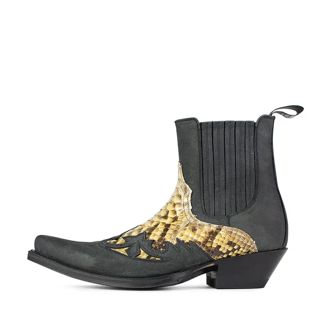 sendra-s0034-9396-negro-python-exotic-boots-damen image 1