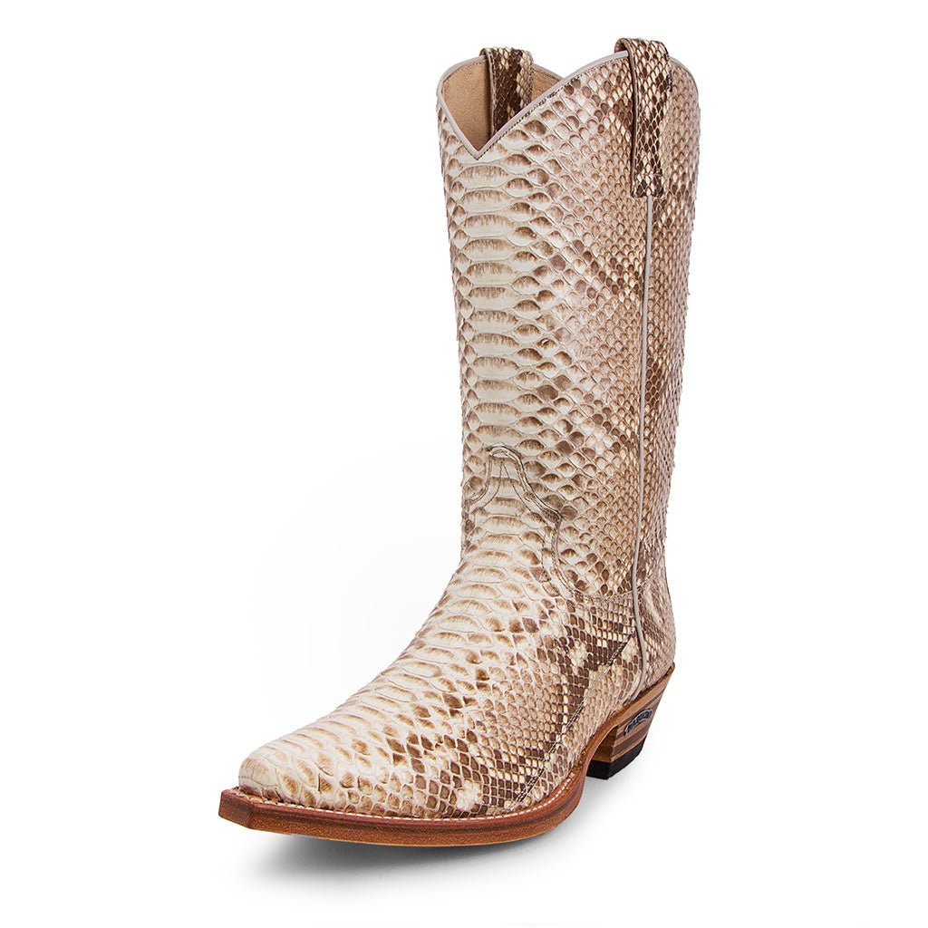 sendra-boots-2966-pico-piton-barriga-natural-exotic-westernstiefel image 2