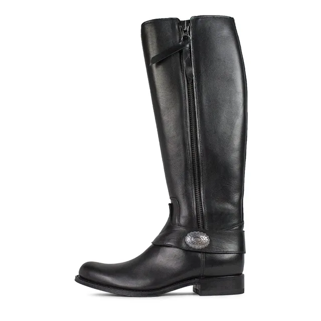 sendra-boots-s0062-10942-sheets-bartolo-negro-damen-stiefel-schwarz-hoher-schaft image 1