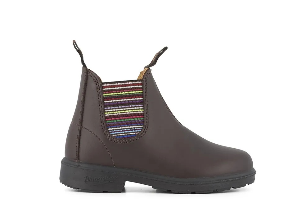 blundstone-1413-kinder-chelsea-boot-brown-streifen-elastic image 1