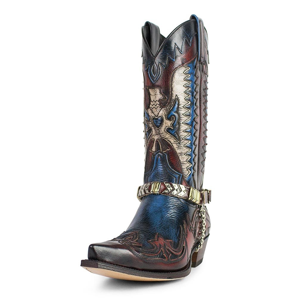 sendra-boots-3840-cuervo-cowboystiefel-hurricane-rojo-ducados image 2
