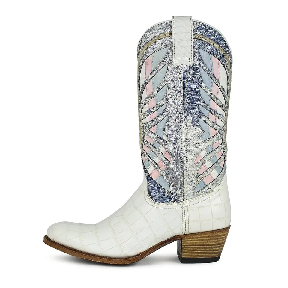 sendra-boots-15999-debora-cowboy-stiefel-wei-rosa-blau image 1