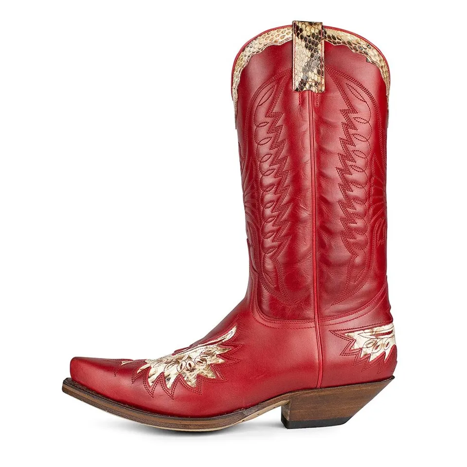 sendra-boots-7106p-cuervo-ciclon-rojo-cowboy-stiefel-herren-rot image 1