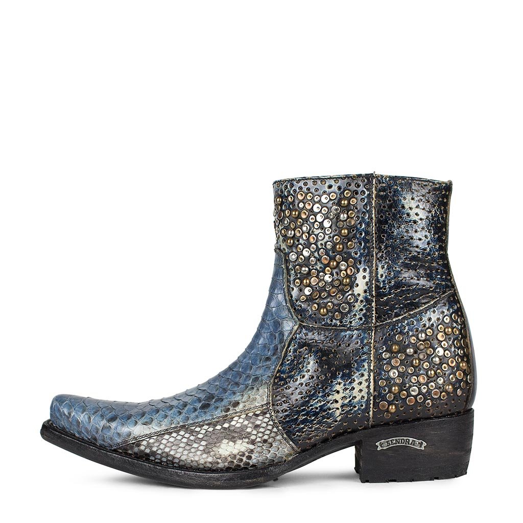 sendra-boots-10746-exotic-stiefelette-piton-barr-fanta-moon-denver-azul image 1