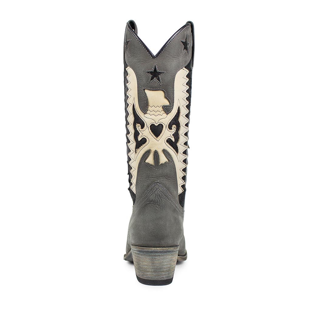 sendra-boots-14144-lia-flota-chaira-lavado-damen-cowboystiefel-grau-mit-adler-st image 4