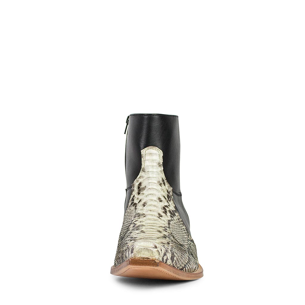 sendra-boots-5701p-piton-barriga-natural-nappa-schwarz-exotic-stiefelette image 3