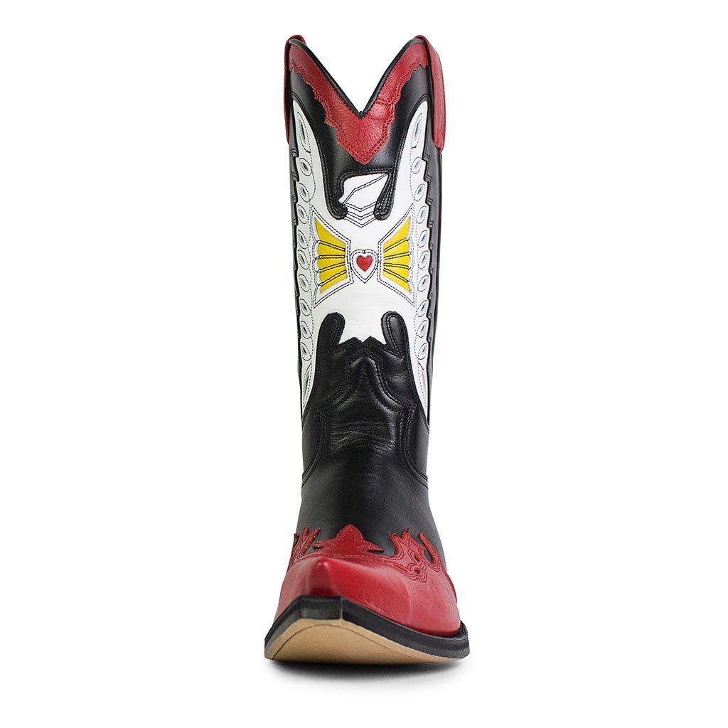 sendra-boots-2515-cuervo-nappa-baly-negra-cowboy-stiefel-hoch-schwarz image 3