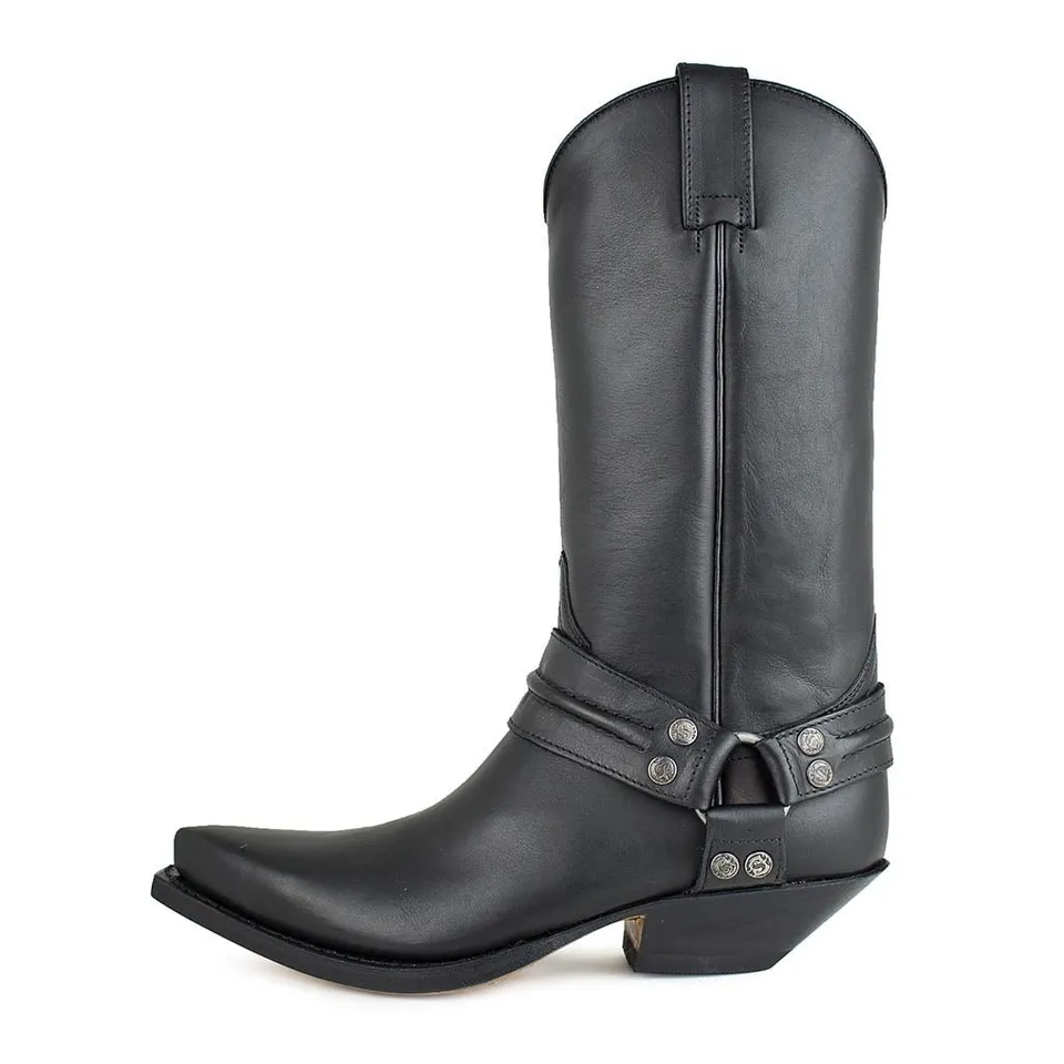 sendra-boots-3305-cuervo-pull-oil-cowboystiefel-schwarz image 1