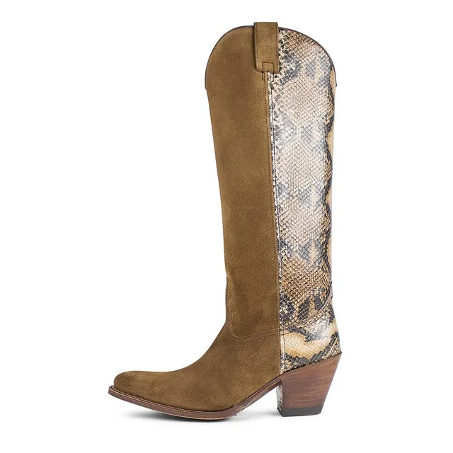 sendra-boots-17005-gordy-serraje-date-damen-langschaft-stiefel-braun image 1